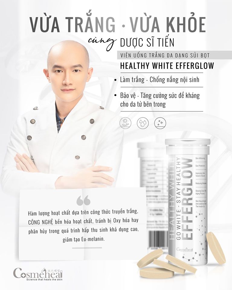   VIÊN SỦI TRẮNG DA EFFERGLOW  HEALTHY WHITE 